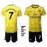 Arsenal #7 Mkhitaryan Away Kid Soccer Club Jersey