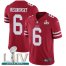 Nike San Francisco 49ers #6 Mitch Wishnowsky Red Super Bowl LIV 2020 Team Color Mens Stitched NFL Vapor Untouchable Limited Jersey