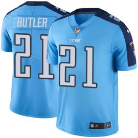 Nike Tennessee Titans #21 Malcolm Butler Light Blue Mens Stitched NFL Limited Rush Jersey