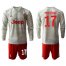 Juventus #17 Mandzukic Away Long Sleeves Soccer Club Jersey