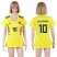 Womens Colombia #10 Valderrama Home Soccer Country Jersey