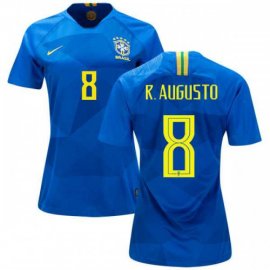 Womens Brazil #8 R.Augusto Away Soccer Country Jersey