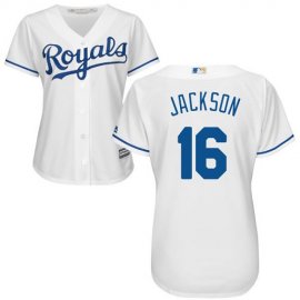 Kansas City Royals #16 Bo Jackson White Home Womens Stitched MLB Jersey