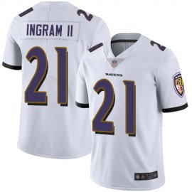 Nike Baltimore Ravens #21 Mark Ingram II White Youth Stitched NFL Vapor Untouchable Limited Jersey
