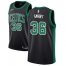 Mens Nike Boston Celtics #36 Marcus Smart Black NBA Swingman Statement Edition Jersey