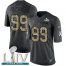 Nike San Francisco 49ers #99 DeForest Buckner Black Super Bowl LIV 2020 Mens Stitched NFL Limited 2016 Salute to Service Jersey