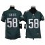 Nike Philadelphia Eagles #58 Trent Cole Midnight Green Team Color Youth Stitched NFL Elite Jersey
