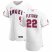 Los Angeles Angels #22 David Fletcher Mens Nike White Home 2020 Authentic Player MLB Jersey
