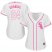 Chicago White Sox #24 Yasmani Grandal White/Pink Fashion Womens Stitched MLB Jersey