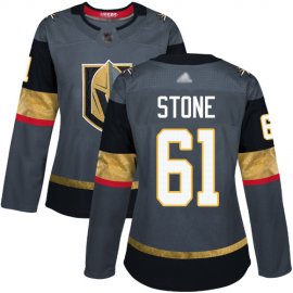 Adidas Vegas Golden Knights #61 Mark Stone Grey Home Authentic Womens Stitched NHL Jersey