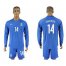 Greece #14 Dimitrios Away Long Sleeves Soccer Country Jersey