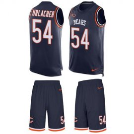 Nike Chicago Bears #54 Brian Urlacher Navy Blue Team Color Mens Stitched NFL Limited Tank Top Suit Jersey