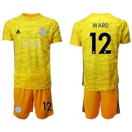 Leicester City #12 Ward Yellow Goalkeeper Soccer Club Jersey