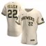 Milwaukee Brewers #22 Christian Yelich Mens Nike Cream Alternate 2020 Authentic Player MLB Jersey