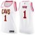 Womens Nike Cleveland Cavaliers #1 Rodney Hood White Pink NBA Swingman Fashion Jersey