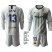Barcelona #13 Neto Grey Goalkeeper Long Sleeves Kid Soccer Club Jersey