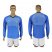 Italy Blank Blue Home Long Sleeves Soccer Country Jersey