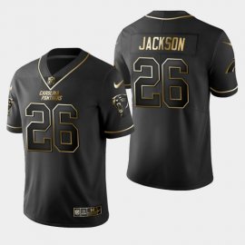 Carolina Carolina Panthers #26 Donte Jackson Vapor Limited Black Golden Jersey