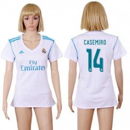 Womens Real Madrid #14 Casemiro Home Soccer Club Jersey