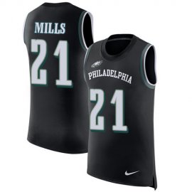 Nike Philadelphia Eagles #21 Jalen Mills Black Alternate Mens Stitched NFL Limited Rush Tank Top Jersey