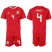 Wales #4 Davies Red Home Soccer Club Jersey
