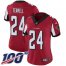 Nike Atlanta Falcons #24 A.J. Terrell Red Team Color Womens Stitched NFL 100th Season Vapor Untouchable Limited Jersey
