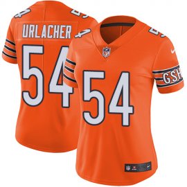 Nike Chicago Bears #54 Brian Urlacher Orange Womens Stitched NFL Limited Rush Jersey