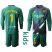 Barcelona #1 Ter Stegen Green Goalkeeper Long Sleeves Kid Soccer Club Jersey