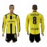 Dortmund #8 Gundogan Home Long Sleeves Soccer Club Jersey