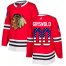 Adidas Chicago Blackhawks #00 Clark Griswold Red Home Authentic USA Flag Stitched NHL Jersey