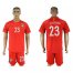Brazil #23 EDERSON Red Goalkeeper 2018 FIFA World Cup Soccer Jersey