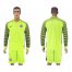 Chile Blank Green Long Sleeves Goalkeeper Soccer Country Jersey