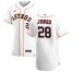 Houston Astros #28 Taylor Jones Mens Nike White Home 2020 Authentic Player MLB Jersey