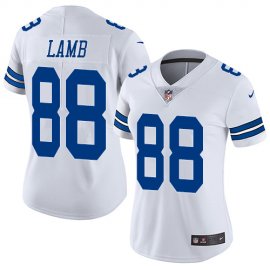 Nike Dallas Cowboys #88 CeeDee Lamb White Womens Stitched NFL Vapor Untouchable Limited Jersey