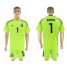 Argentina #1 ROMERO Fluorescent Green Goalkeeper 2018 FIFA World Cup Soccer Jersey