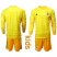 Argentina Blank Yellow Long Sleeves Goalkeeper Kid Soccer Country Jersey