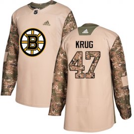 Adidas Boston Bruins #47 Torey Krug Camo Authentic 2017 Veterans Day Stitched NHL Jersey