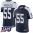 Nike Dallas Cowboys #55 Leighton Vander Esch Navy Blue Thanksgiving Mens Stitched NFL 100th Season Vapor Throwback Limited Jersey