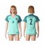 Womens Portugal #2 B.Alves Away Soccer Country Jersey