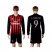 AC Milan #9 L.Adriano Home Long Sleeves Soccer Club Jersey