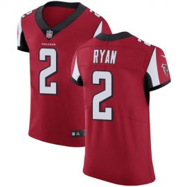 Nike Atlanta Falcons #2 Matt Ryan Red Team Color Mens Stitched NFL Vapor Untouchable Elite Jersey