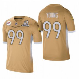 Washington Football Team #99 Chase Young 2021 NFC Pro Bowl Game Gold NFL Jersey