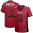 Nike Tampa Bay Buccaneers #3 Jameis Winston Red Team Color Womens Stitched NFL Elite Drift Fashion Jersey