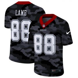Dallas Cowboys #88 CeeDee Lamb Mens Nike 2020 Black CAMO Vapor Untouchable Limited Stitched NFL Jersey