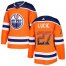Adidas Edmonton Oilers #27 Milan Lucic Orange Home Authentic Drift Fashion Stitched NHL Jersey