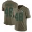Nike New York Jets #48 Jordan Jenkins Olive Mens Stitched NFL Limited 2017 Salute To Service Jersey
