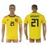 Belgium #21 Batshuayi Away Soccer Country Jersey