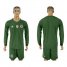 Germany Blank Army Green Goalkeeper Long Sleeves Soccer Country Jersey