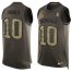 Nike Cincinnati Bengals #10 Kevin Huber Green Mens Stitched NFL Limited Salute To Service Tank Top Jersey