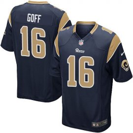 Nike Los Angeles Rams #16 Jared Goff Navy Blue Team Color Youth Stitched NFL Elite Jersey
